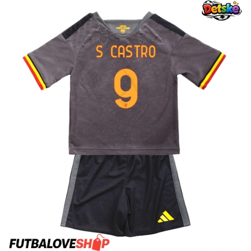 Dres AS Roma Santiago Castro #9 Tretina pre deti 2026-27 Krátky Rukáv (+ trenírky)